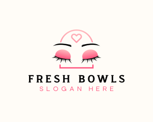 Beauty Eyebrow Lash Extensions logo design