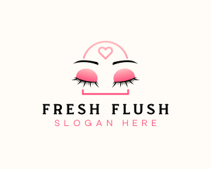 Beauty Eyebrow Lash Extensions logo design