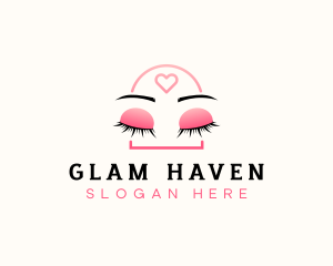 Beauty Eyebrow Lash Extensions logo design