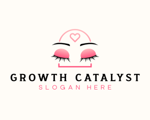 Beauty Eyebrow Lash Extensions logo design