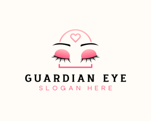 Beauty Eyebrow Lash Extensions logo design