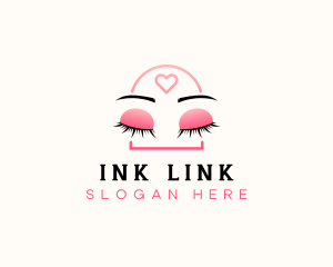 Beauty Eyebrow Lash Extensions logo design