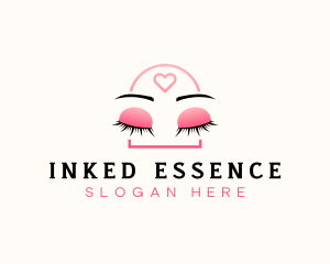 Beauty Eyebrow Lash Extensions logo design