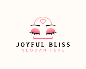 Beauty Eyebrow Lash Extensions logo design