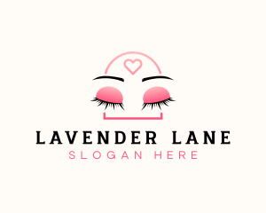 Beauty Eyebrow Lash Extensions logo design