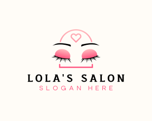 Beauty Eyebrow Lash Extensions logo design