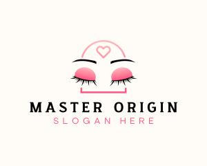 Beauty Eyebrow Lash Extensions logo design