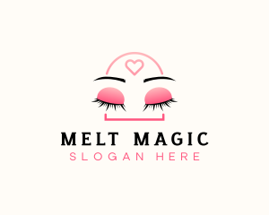 Beauty Eyebrow Lash Extensions logo design