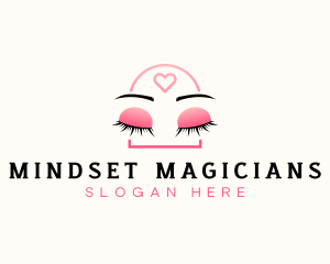 Beauty Eyebrow Lash Extensions logo design