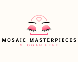 Beauty Eyebrow Lash Extensions logo design