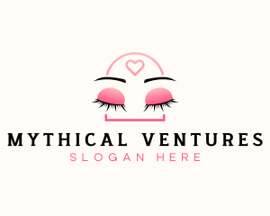 Beauty Eyebrow Lash Extensions logo design