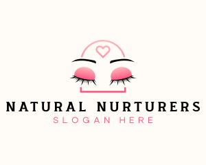 Beauty Eyebrow Lash Extensions logo design