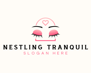 Beauty Eyebrow Lash Extensions logo design