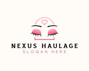 Beauty Eyebrow Lash Extensions logo design