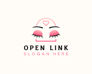 Beauty Eyebrow Lash Extensions logo design