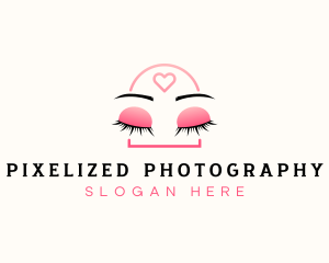 Beauty Eyebrow Lash Extensions logo design