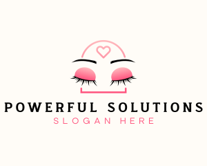 Beauty Eyebrow Lash Extensions logo design