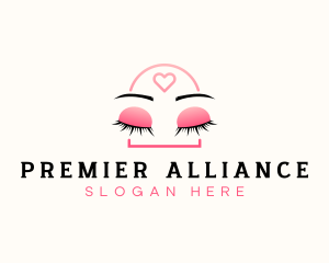 Beauty Eyebrow Lash Extensions logo design