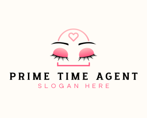 Beauty Eyebrow Lash Extensions logo design