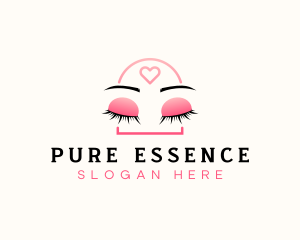 Beauty Eyebrow Lash Extensions logo design