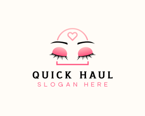 Beauty Eyebrow Lash Extensions logo design