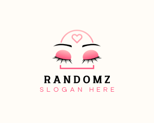 Beauty Eyebrow Lash Extensions logo design