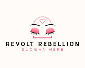 Beauty Eyebrow Lash Extensions logo design