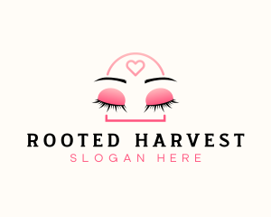 Beauty Eyebrow Lash Extensions logo design