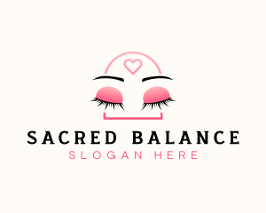 Beauty Eyebrow Lash Extensions logo design