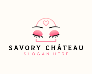 Beauty Eyebrow Lash Extensions logo design