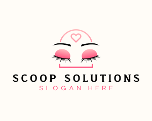 Beauty Eyebrow Lash Extensions logo design