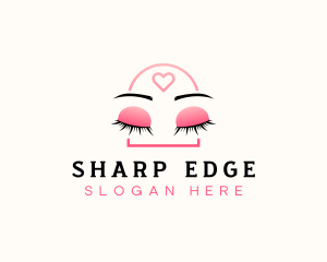 Beauty Eyebrow Lash Extensions logo design