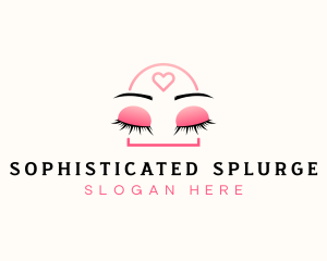 Beauty Eyebrow Lash Extensions logo design