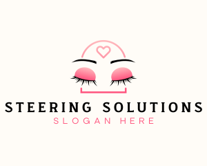 Beauty Eyebrow Lash Extensions logo design