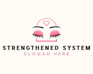 Beauty Eyebrow Lash Extensions logo design