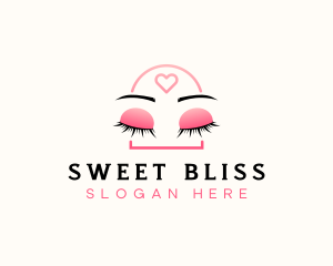 Beauty Eyebrow Lash Extensions logo design