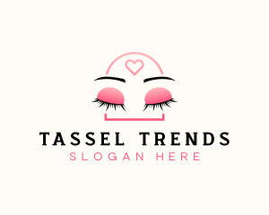 Beauty Eyebrow Lash Extensions logo design