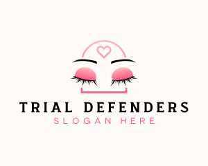 Beauty Eyebrow Lash Extensions logo design