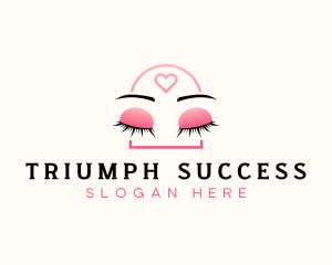 Beauty Eyebrow Lash Extensions logo design