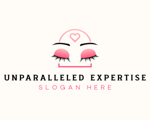 Beauty Eyebrow Lash Extensions logo design