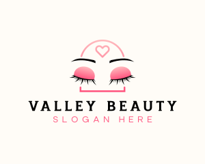 Beauty Eyebrow Lash Extensions logo design