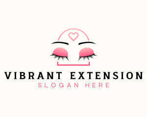 Beauty Eyebrow Lash Extensions logo design