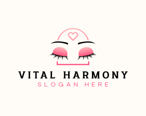 Beauty Eyebrow Lash Extensions logo design