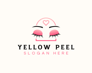 Beauty Eyebrow Lash Extensions logo design