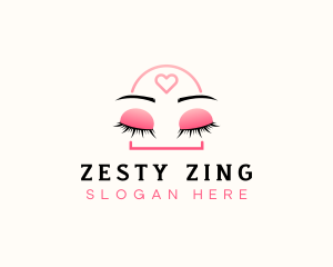 Beauty Eyebrow Lash Extensions logo design