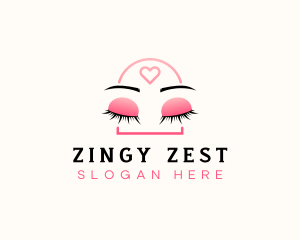 Beauty Eyebrow Lash Extensions logo design