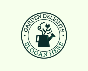 Garden Watering Can logo design