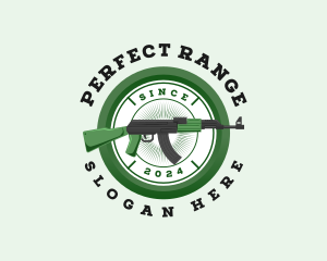 Military Gun Firearm logo design