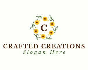 Sunflower Floral Gardening  logo design