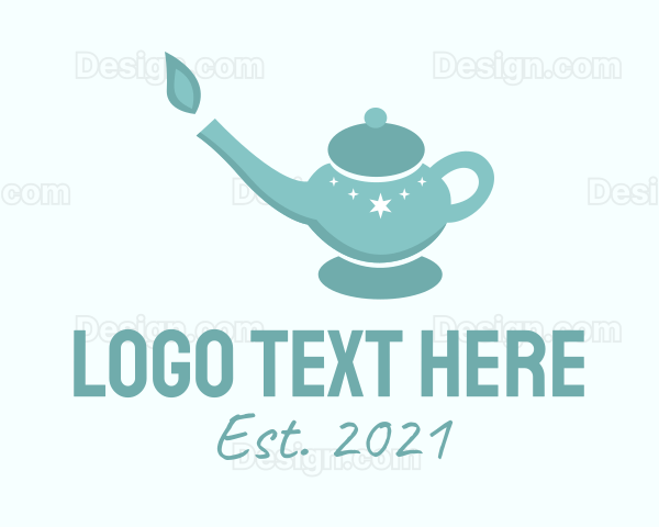 Blue Teapot Candle Logo